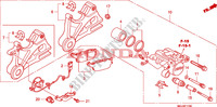 CALIBRO FRENO POSTERIORE per Honda CBF 1000 F ABS 98HP 2011