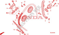 CATENA CAMMA/TENSIONE per Honda CBF 1000 F ABS TS 2011