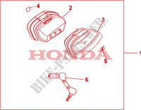 SET BORSE LATERALI per Honda CBF 1000 F 2010