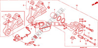 CALIBRO FRENO POSTERIORE per Honda CBF 600 FAIRING ABS 34HP 2010