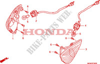 FRECCIA ANTERIORE(CBF600S/SA) per Honda CBF 600 FAIRING ABS 34HP 2010