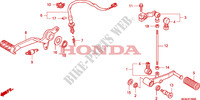 PEDALE FRENO/PEDALE CAMBIO per Honda CBF 600 FAIRING ABS 2011