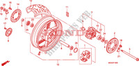 RUOTA POSTERIORE per Honda CBF 600 NAKED ABS 34HP 2010