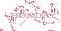 PIEDE D'APPOGGIO(CBR1000FK) per Honda CBR 1000 2 BULB HEADLIGHT 1989