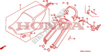 SEDILE/RIPARO POSTERIORE (CBR1000FH/FJ/FM) per Honda CBR 1000 1991