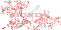 SMORZATORE SCARICO per Honda CBR 1000 2 BULB HEADLIGHT 1989