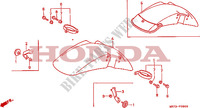 PARAFANGO ANTERIORE per Honda RC30 750 1988