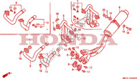 SMORZATORE SCARICO per Honda RC30 750 1990