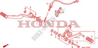 PEDALE FRENO/ PEDALE CAMBIO per Honda CBR 1000 1990