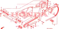 BRACCIO OSCILLANTE/CASSA CATENA per Honda NR 750 1992