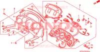 INDICATORE(ASS.)/PANNELLO INDICATORE per Honda NR 750 1992