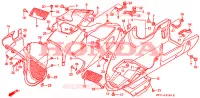 RIPARO MEDIO/RIPARO INFERIORE per Honda NR 750 1992
