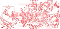 RIPARO SUPERIORE/RIPARO SEDILE per Honda NR 750 1992