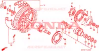 RUOTA POSTERIORE per Honda NR 750 1992