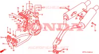 SMORZATORE SCARICO per Honda NR 750 1992