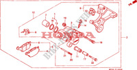 CALIBRO FRENO POSTERIORE per Honda CBR 600 F2 1991