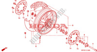 RUOTA ANTERIORE per Honda CBR 600 F2 1991