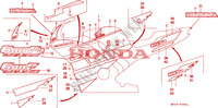 STRISCIA(CBR600FN/2N) per Honda CBR 600 F2 SUPER SPORT 1992
