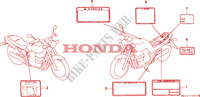 ETICHETTA CAUZIONE(CB750) per Honda CB 750 NIGHTHAWK 1992