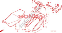 SEDILE/RIPARO POSTERIORE(CB750F2) per Honda SEVEN FIFTY 750 34HP 1995