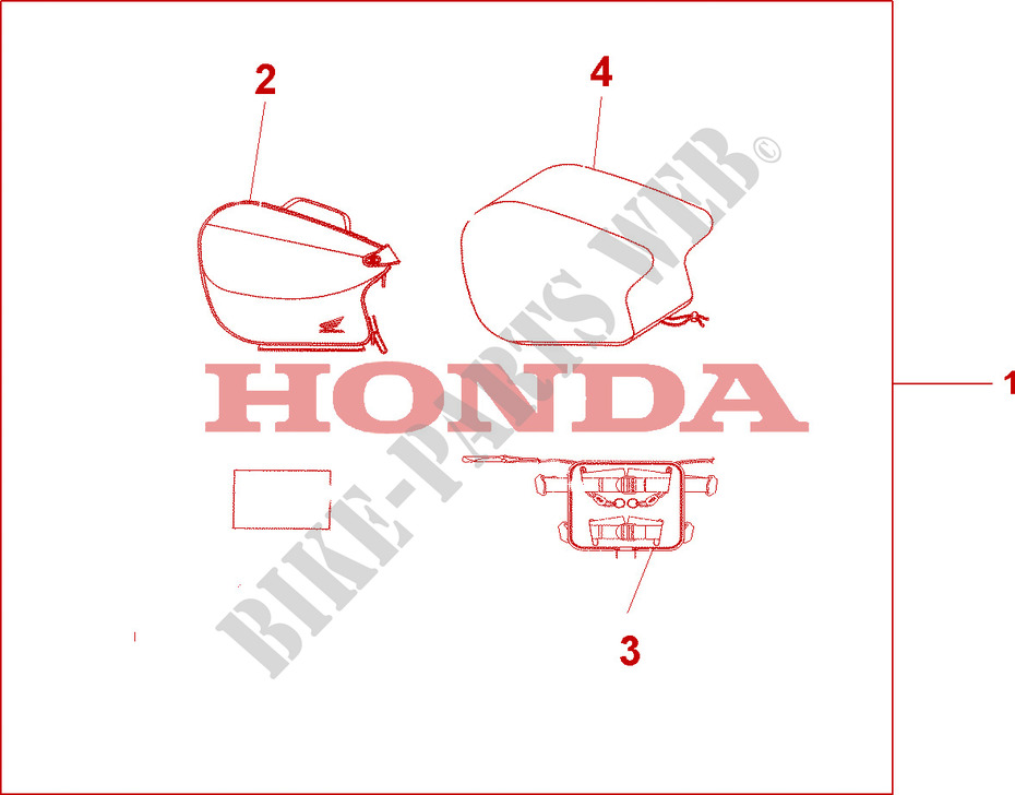 TOP CASE MORBIDO X11 per Honda SEVEN FIFTY 750 1999