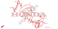 PARAFANGO ANTERIORE/ COPERTURA DISCO ANTERIORE per Honda DOMINATOR 500 1992
