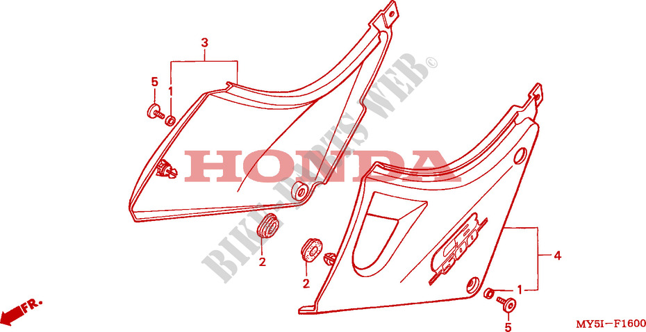 COPERTURA LATO per Honda CB 500 2002
