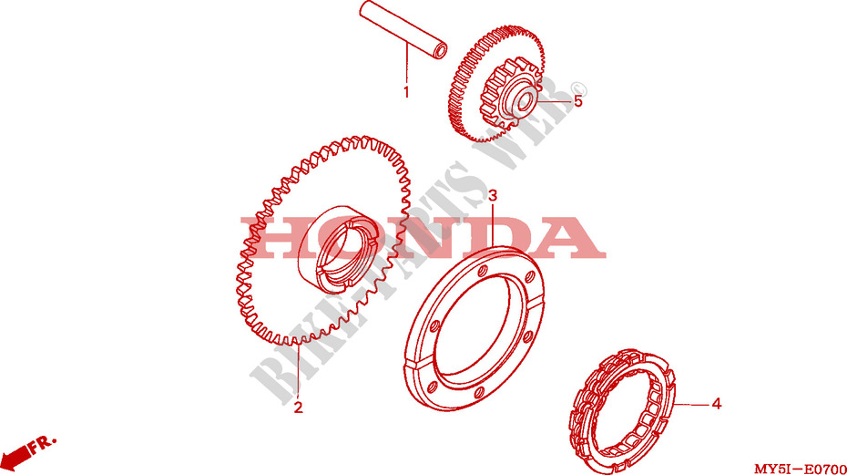 INNESTO AVVIATORE per Honda CB 500 2001