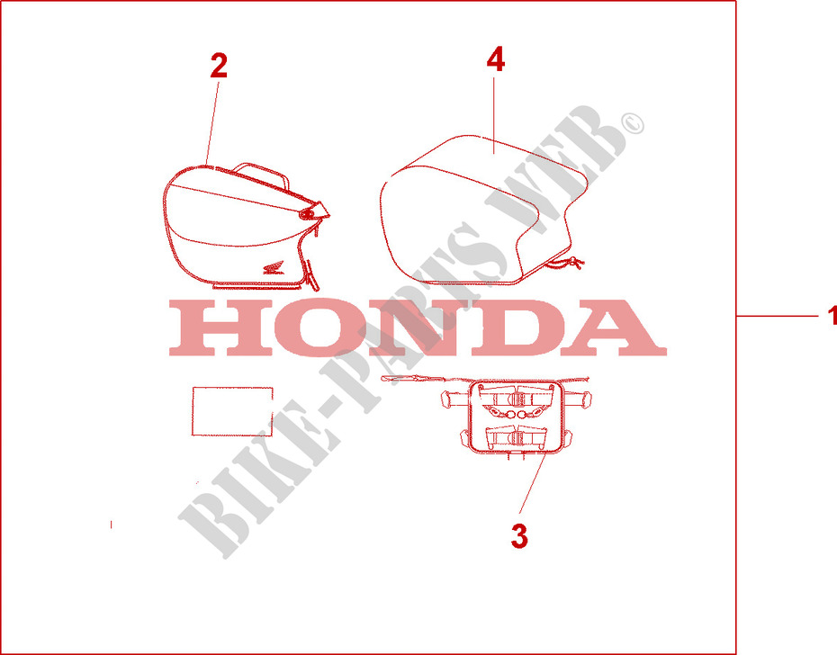 TOP CASE MORBIDO X11 per Honda CB 500 2001