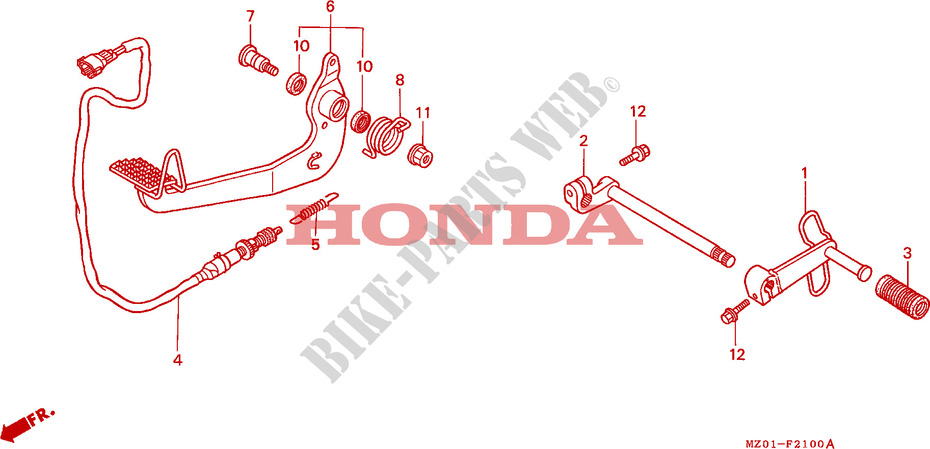 PEDALE per Honda 1500 F6C 2001