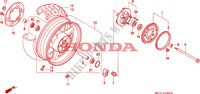 RUOTA POSTERIORE per Honda BIG ONE 1000 50HP 1994