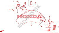 PARAFANGO ANTERIORE per Honda CBR 1000 DUAL CBS 1995