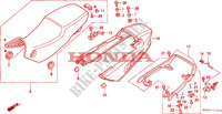 SEDILE/RIPARO POSTERIORE per Honda CBR 1000 DUAL CBS 2000