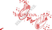 COPERTURA RUOTA ANTERIORE per Honda GL 1500 GOLD WING SE 20th aniversary 1995
