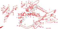 SMORZATORE SCARICO per Honda SHADOW 750 1993