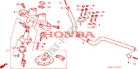 CONDOTTO MANIGLIA/PONTE SOPRA per Honda NTV 650 34HP 1995