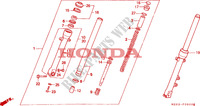 FORCELLA ANTERIORE per Honda NTV 650 34HP 1996