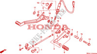 PEDALE per Honda NTV 650 34HP 1995