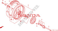 RUOTA ANTERIORE per Honda NTV 650 34HP 1995