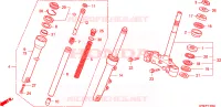 GAMBA STERZO/FORCELLA ANTERIORE per Honda LEAD 110 2010