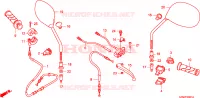 LEVA MANIGLIA/INTERRUTTORE/CAVO(NHX110WHA) per Honda LEAD 110 2010