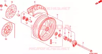 RUOTA ANTERIORE per Honda LEAD 110 2010
