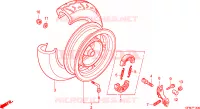 RUOTA POSTERIORE per Honda LEAD 110 2010