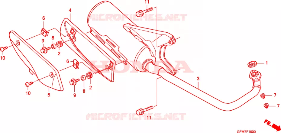 SMORZATORE SCARICO Honda SCOOTER 110 LEAD 2010  NHX110WHA