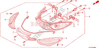 LUCE COMBINAZIONE POST. per Honda SH 125 R, REAR DRUM BRAKE, SPECIAL 2008