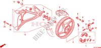 RUOTA POSTERIORE/BRACCIO OSCILLANTE per Honda SH 125 S TOP CASE SPECIAL 2F 2007