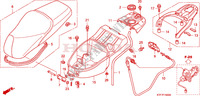 SEDILE/SCATOLA BAGAGLI per Honda SH 125 R, REAR DRUM BRAKE, SPECIAL 2008