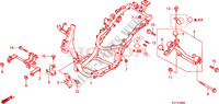 CORPO TELAIO per Honda SH 125 D REAR DRUM BRAKE 2009