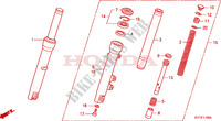 FORCELLA ANTERIORE per Honda SH 125 D REAR DRUM BRAKE, SPECIAL 2009