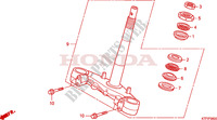 GAMBA STERZO per Honda SH 125 R, REAR DRUM BRAKE, TOP BOX 2010